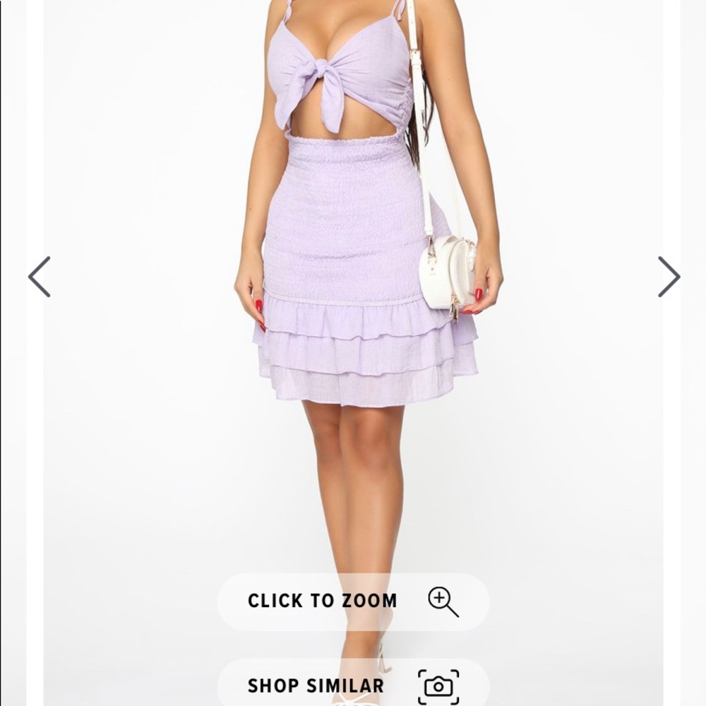 Faishon Nova Rooftop brunch smocked mini dress